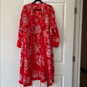 ZARA Embroidered Kimono Dress